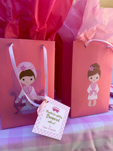Load image into Gallery viewer, pink gingham spa gift tag
