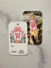 Load image into Gallery viewer, nutcracker crest wtih photo on back gift tag
