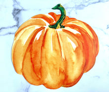 Load image into Gallery viewer, Pumpkin Placemat, Halloween Placemat, Halloween, Thanksgiving Placemat, Fall Decor, Hostess Gift, Halloween Decor, Trick or Treat, Pumpkin