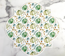 Load image into Gallery viewer, Thanksgiving Placemat, Fall Table Setting, Table Decor, Hostess Gift, Quatrefoil, Thanksgiving Decor, Thanksgiving table, Fall Decor
