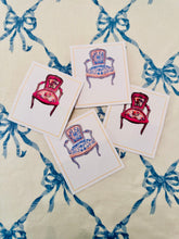 Load image into Gallery viewer, French Chair Placesetting Cards- 12 per pack
