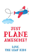 Load image into Gallery viewer, Just plane awesome gift tag
