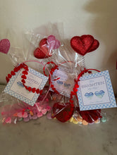 Load image into Gallery viewer, Gift Tag with Gingham and sunglasses You brighten my day valentines card
