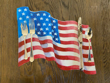 Load image into Gallery viewer, American Flag Placemat- Wavy
