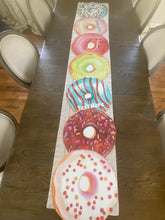 Load image into Gallery viewer, Donut Placemat Birthday Party Danish Sweet Treat Wipeable Place Setting
