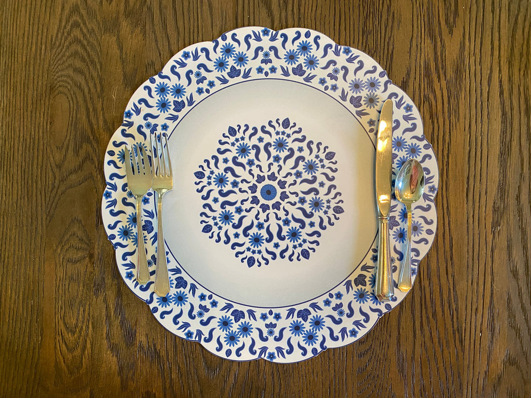 Chinoiserie Placemat- Blue and White
