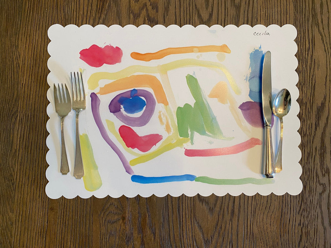 Kid Art Placemat or Charger
