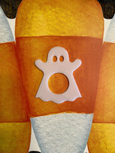 Load image into Gallery viewer, acrylic ghost napkin ring on table
