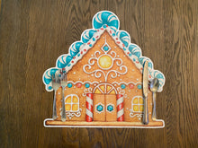 Load image into Gallery viewer, Gingerbread Placemat, Gingerbread House Party, Christmas Placemat, Holiday Decor, Holiday Gift, Christmas Gift, Christmas Table, Gift
