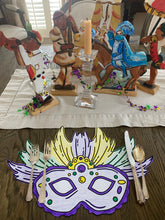 Load image into Gallery viewer, Mardi Gras Mask Coloring Placemat/ Pad
