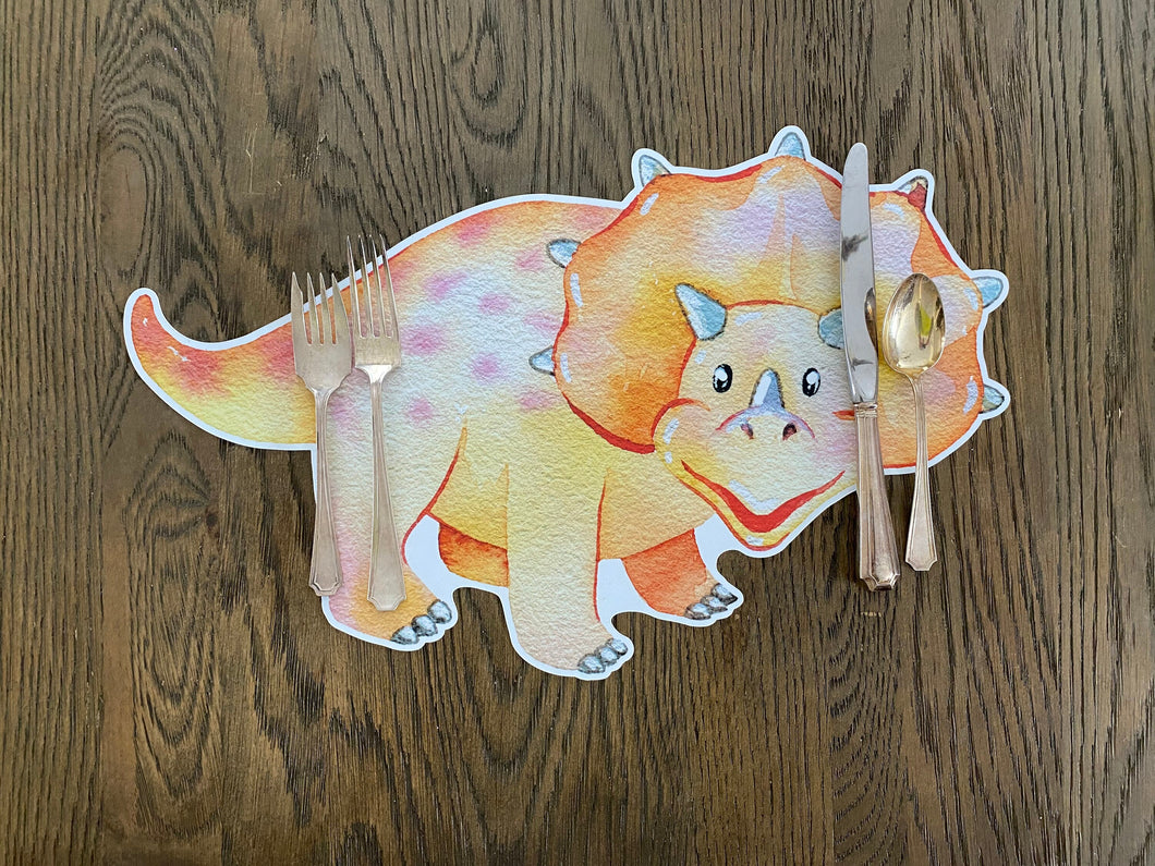 Dinosaur Placemat, Dinosaur, Child Placemat, Personalized Placemat, Child Gift, Birthday Gift, Kid Gift, Gift for Boy, Gift for Girl, Dino