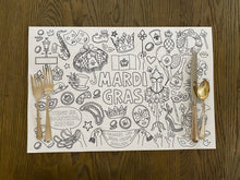 Load image into Gallery viewer, Mardi Gras Coloring Placemats/ Pads
