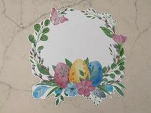 Load image into Gallery viewer, Watercolor Easter Egg Wreath Placemat Spring
