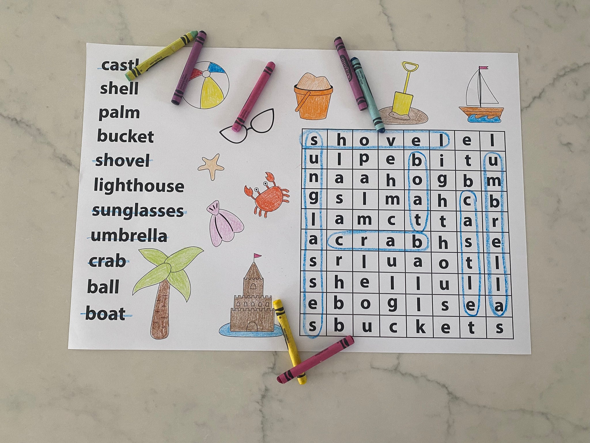 summer infant placemat Summer Coloring Placemat, Coloring Pad, Child Placemat, Personalized P –  unbeLEAFabledesign