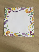 Load image into Gallery viewer, Mardi Gras Paper Placemats  Pad New Orleans Louisiana Child Learning Coloring Pads, Child Gift, Kid Gift, Hostess Gift Tablesetting
