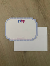 Load image into Gallery viewer, Baby Shower Stationery/ Note card with Envelope Die Cut Watercolor
