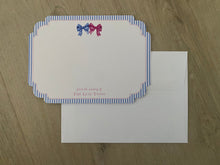 Load image into Gallery viewer, Baby Shower Stationery/ Note card with Envelope Die Cut Watercolor
