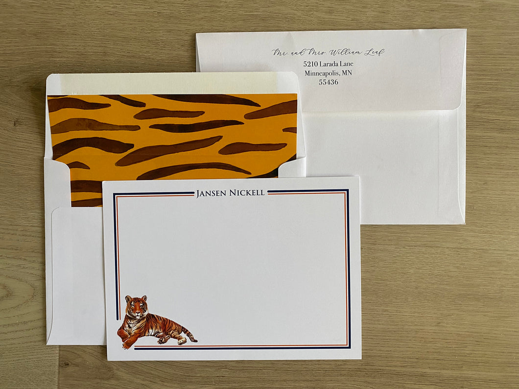 Alabama Tiger Stationery Set/ Note card