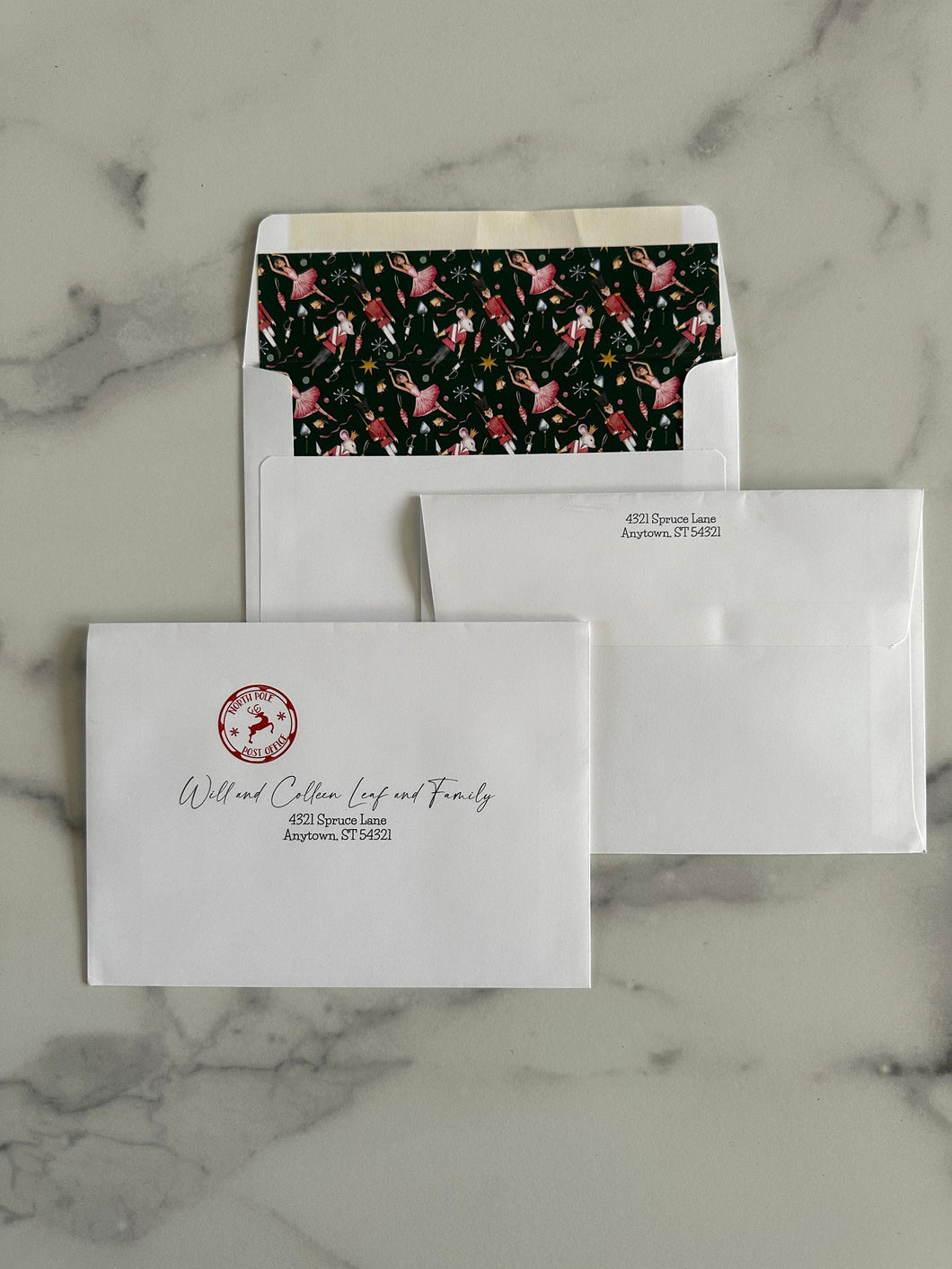 Addressed Printed Envelopes Invitation Envelopes Guest List Christmas Card  Wedding Envelope Imprint Envelope Addressing