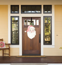 Load image into Gallery viewer, watercolor vintage santa door hanger
