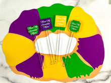 Load image into Gallery viewer, Mardi Gras Swizzle Sticks New Orleans Drink Stir Hostess Gift Bar Accessory Gift for Him Gift For Her King Cake Crawfish Alligator Pelican
