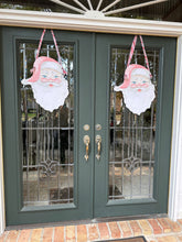Load image into Gallery viewer, watercolor vintage santa door hanger
