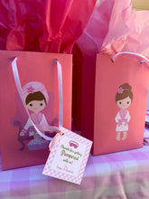 Load image into Gallery viewer, pink gingham spa gift tag
