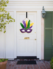 Load image into Gallery viewer, mardi gras mask door hanger
